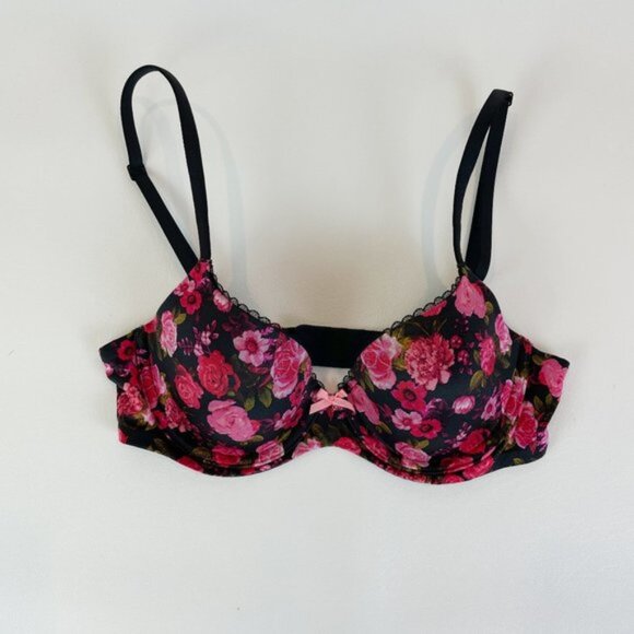 NWOT Victoria's Secret Bra 32C Body By Victoria Lined Demi Floral B1741 - Picture 1 of 7